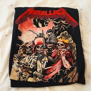 Men's Metallica Classic Rock Concert T-Shirt - Small - 100% Cotton